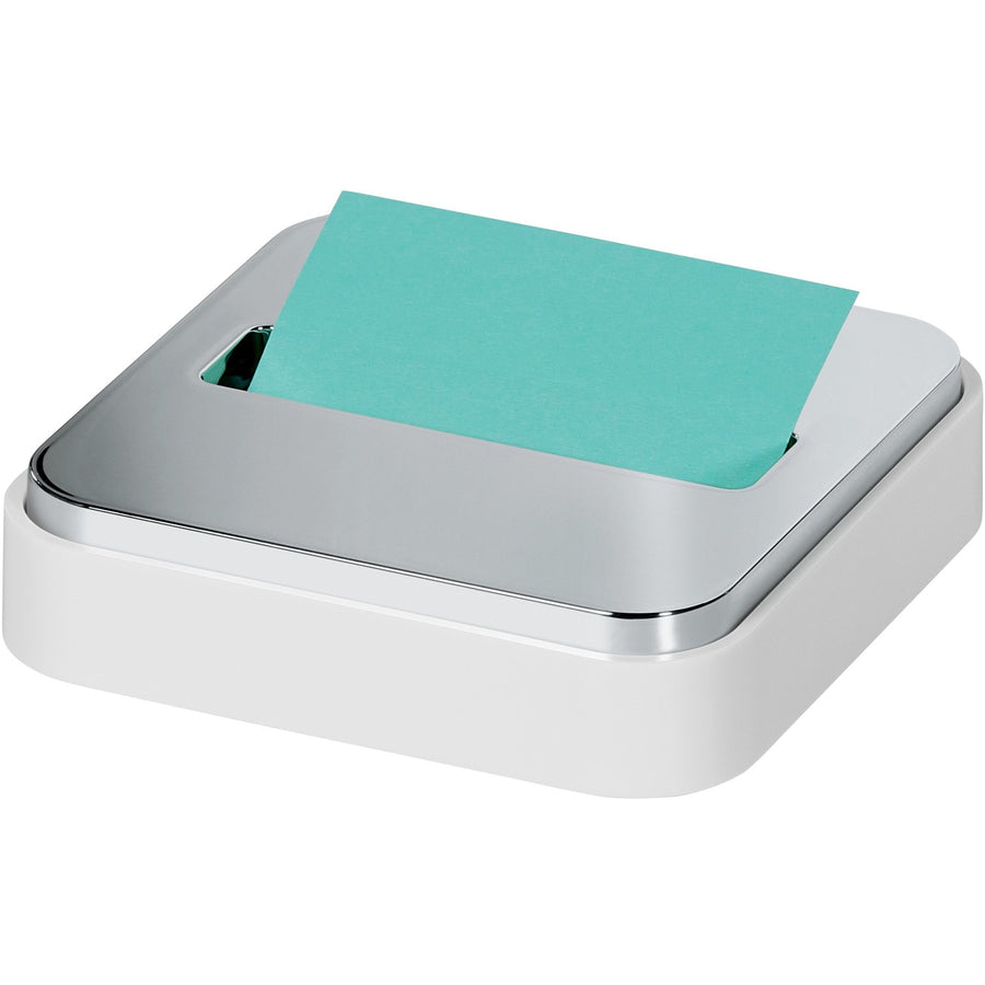 Post-it® Note Dispenser, White, Steel, MMMSTL330WH