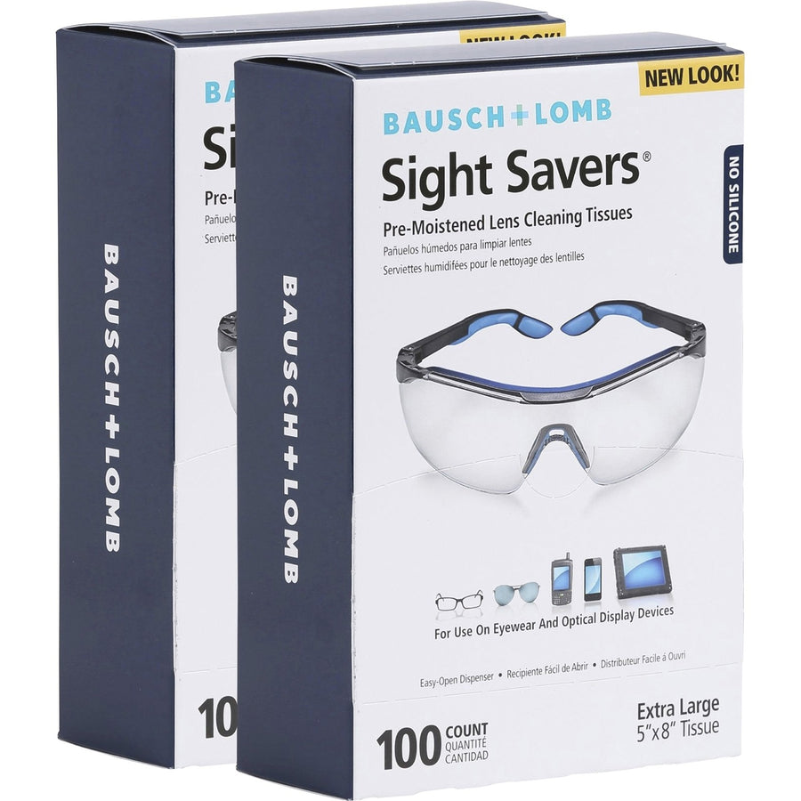 Bausch + Lomb Sight Savers Lens Cleaning Tissues, Individually Wrapped, 2 / Bundle, BAL8574GMBD