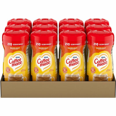 Coffee mate Hazelnut Powdered Coffee Creamer, Non Dairy, 12 / Carton, NES12345CT