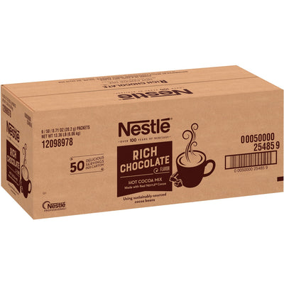 Nestle® Rich Chocolate Single-Serve Hot Cocoa Packets, 6 / Carton, NES25485CT