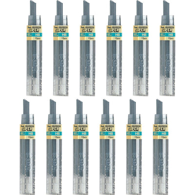 Pentel Super Hi-Polymer Leads, 0.7 mm, 12 / Box, PEN50HBBX