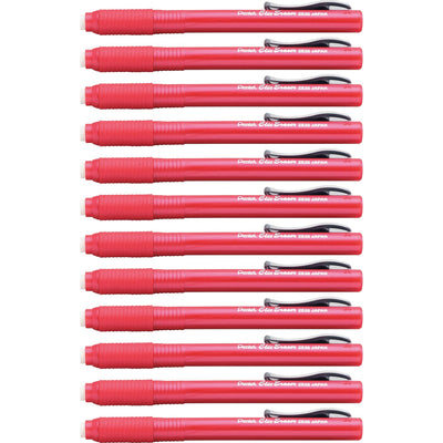 Pentel Rubber Grip Clic Eraser, 12 / Box, PENZE22BBX