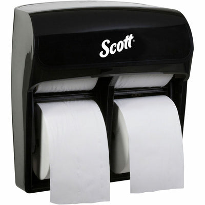 Kimberly-Clark Scott Pro High-Capacity Coreless Standard Roll Toilet Paper Dispenser, Black, 4 x Roll, /CT — view 1