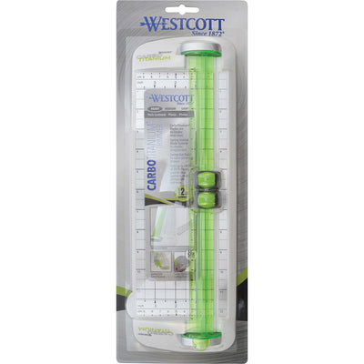 Acme United Westcott Carbo Titanium Bonded Narrow Trimmer, 12" ), Green, 3EA/BX 12BX/CT — view 1