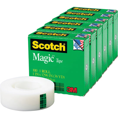 3M Scotch Invisible Magic Tape, Clear, 6 / Pack — view 1