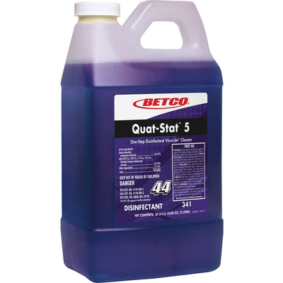 Betco Quat-Stat 5 FastDraw 44 Disinfectant, Purple, 4 / Carton — view 1
