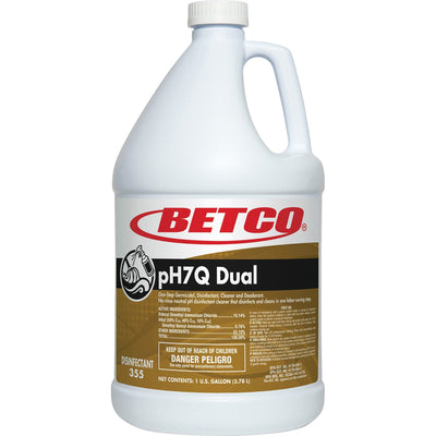 Betco pH7Q Dual Neutral Disinfectant Cleaner, Light Amber, BET3550400