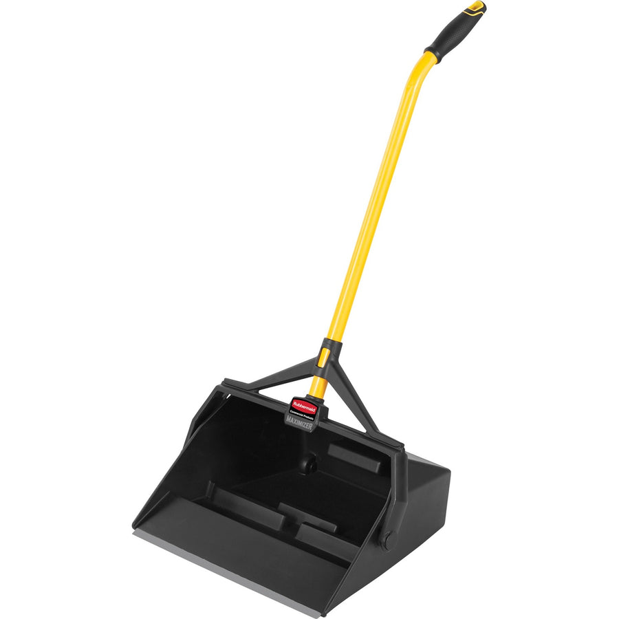 Rubbermaid Commercial Maximizer Wet/Dry Debris Pan, Yellow, 6EA/CT — view 1