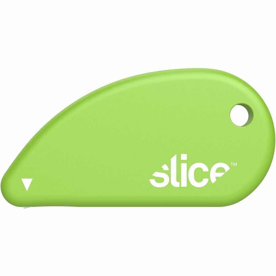 Slice Ceramic Blade Mini Safety Cutter, 0.2" x 1.2", Green, Neodymium Magnet, Built-in Magnet, SLI00200
