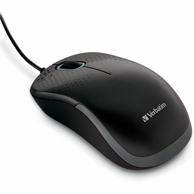 Verbatim Silent Corded Optical Mouse - Black, VER99790