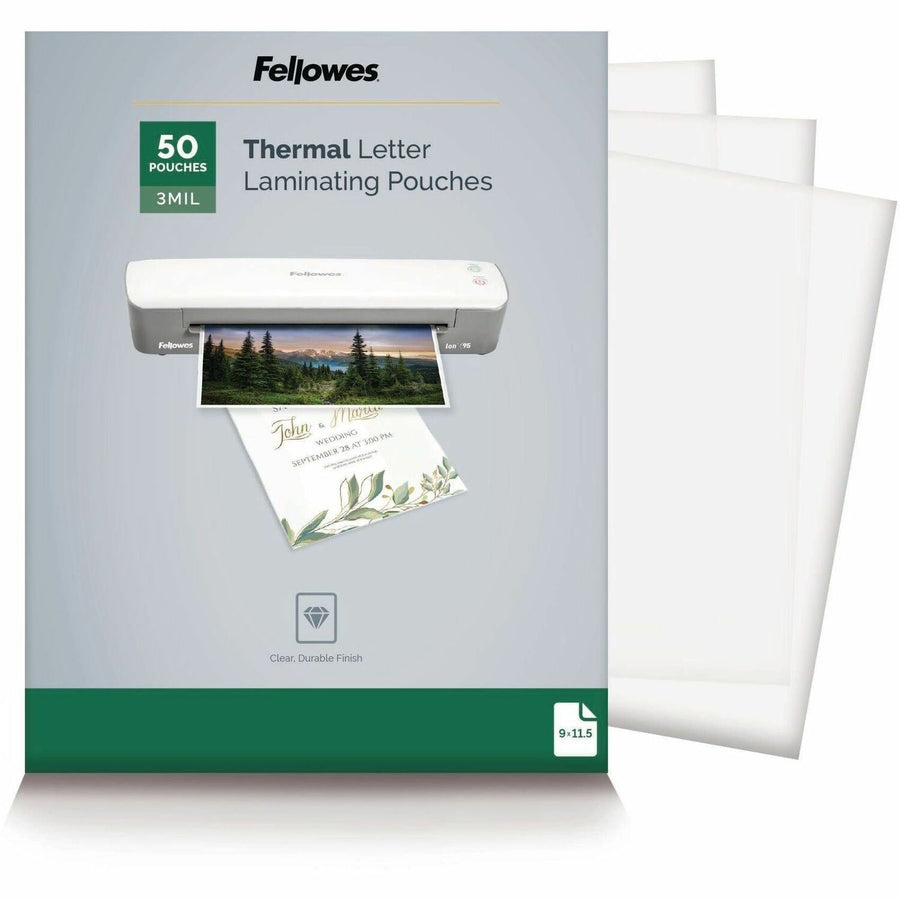 Fellowes Letter-Size Thermal Laminating Pouches, Clear, 1 / Pack, FEL5744301