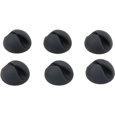 Advantus Bluelounge CableDrop Cable Anchors, Black, 1 Pack, AVTBLUCDBL