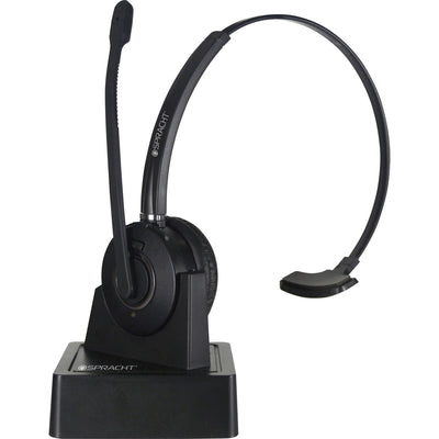 Spracht ZUM COMBO Bluetooth/USB Wireless Headset + Base, ZUM Maestro, 3.2" x 2.6", Black, SPTHS2060