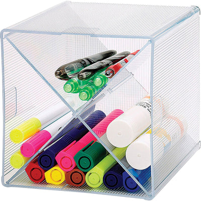 Business Source X-Cube Storage Organizer, Clear, BSN82979