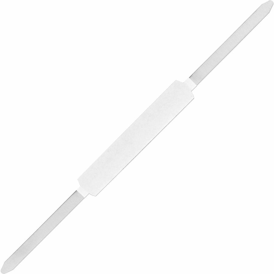 Business Source Self-adhesive Folder Fasteners, Silver, 240, 100 / Box, BSNSA21
