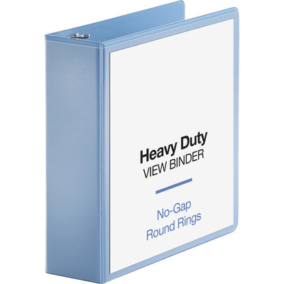 Business Source Round-ring View Binder, Light Blue, 8 1/2" Width x 11" Length, BSN19752