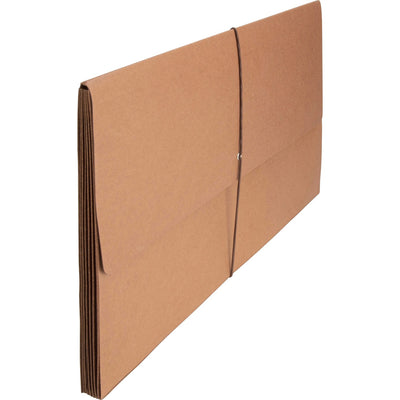 Business Source Legal Recycled File Wallet, Brown, 8 1/2" Width x 14" Length, BSN26576
