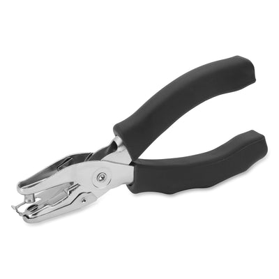 Business Source Handheld 6mm Slot Hole Punch, Black, BSN39283