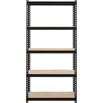 Lorell Iron Horse 2300 lb Capacity Riveted Shelving, Black, LLR59697