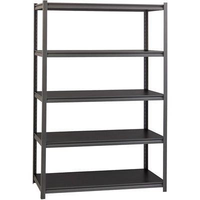 Lorell Iron Horse 3200 lb Capacity Riveted Shelving, Black, LLR59702