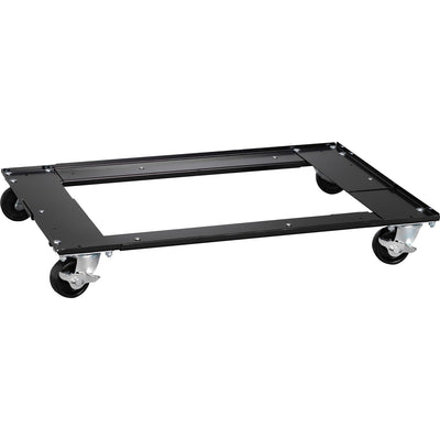 Lorell Commercial Cabinet Dolly, 42" x 4", Black, Metal, Locking Casters, LLR59708