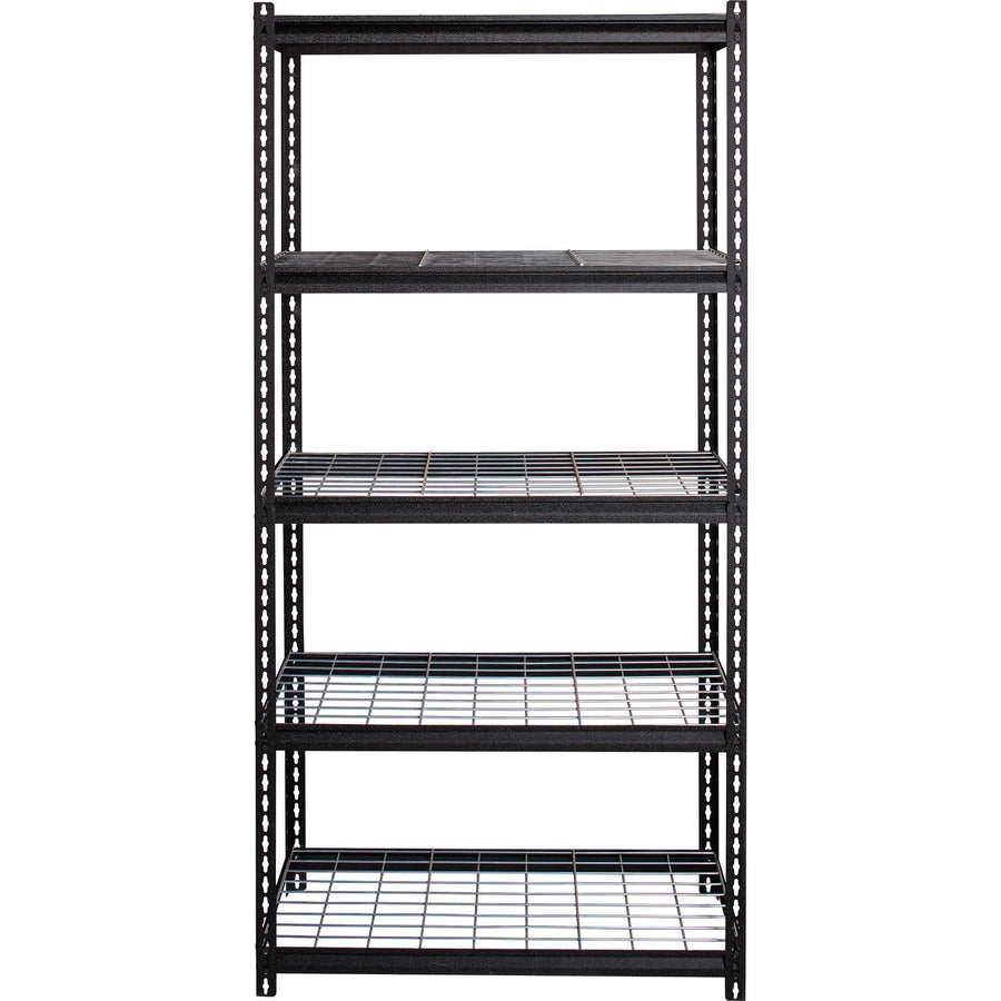 Lorell Wire Deck Shelving, 36" x 72", Black, Steel, LLR99929