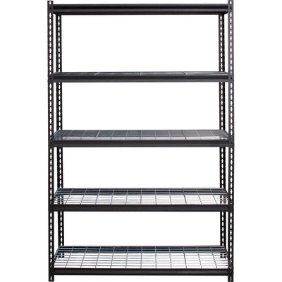 Lorell Wire Deck Shelving, Black, LLR99930