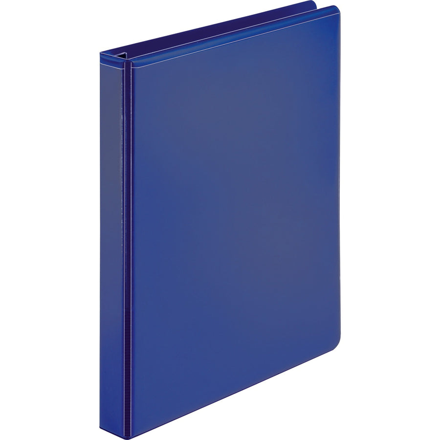 Business Source Navy D-ring Binder, 8 1/2" Width x 11" Length, 12EA/CT — view 1