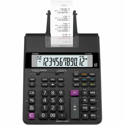 Casio Computer HR-200RC Printing Calculator, Black, CSOHR200RC