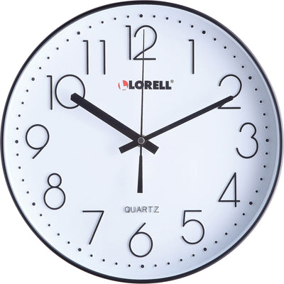 Lorell 12" Round Quiet Wall Clock, LLR61011