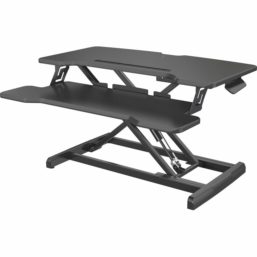 Lorell X-type Slim Desk Riser, Active Office, 20" x 16.50", Black, LLR99539