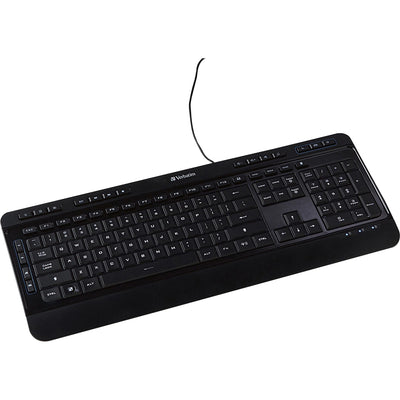 Verbatim America Illuminated Wired Keyboard, Black, VER99789
