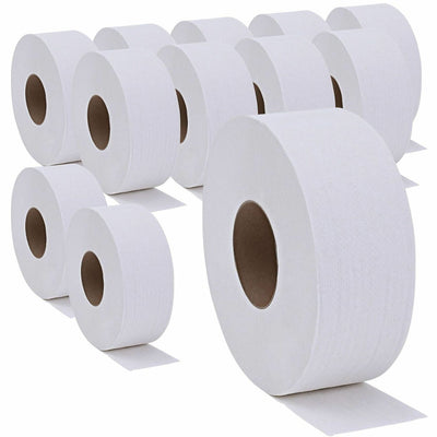 Genuine Joe 2-ply Jumbo Roll Dispenser Bath Tissue, White, 54 / Pallet, GJO2565012PL