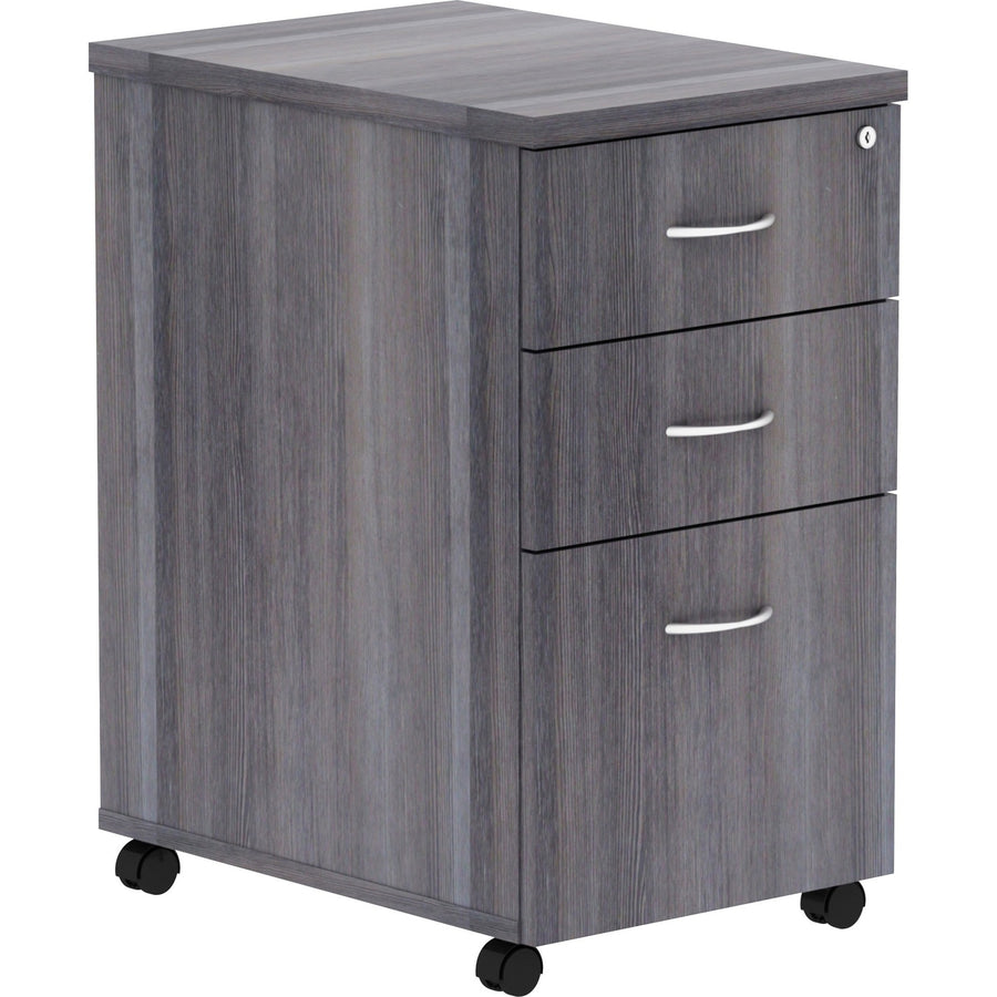 Lorell Essentials Series Box/Box/File Mobile File Cabinet, Mobility, LLR69560