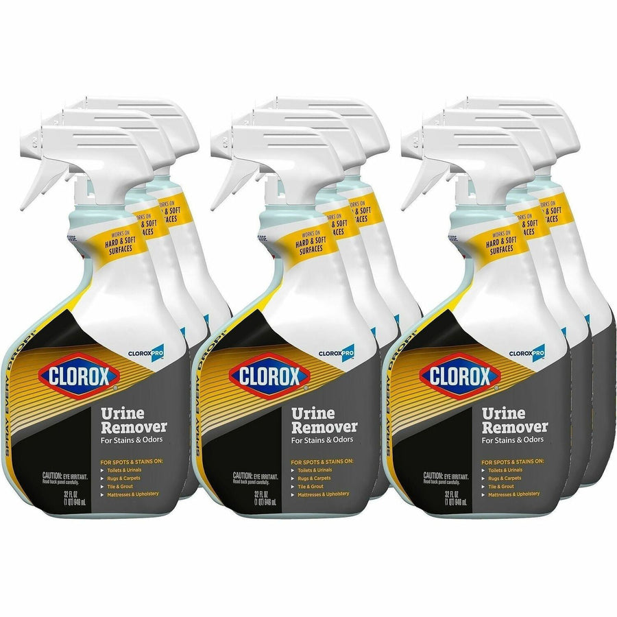 CloroxPro™ Urine Remover for Stains and Odors Spray, Commercial Solutions, White, Bleach-free, 2 / Pallet, CLO31036PL
