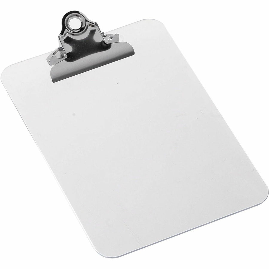Business Source Plastic Clipboard, Clear, 6" Width x 9" Length, 12EA/BX 4BX/CT — view 1