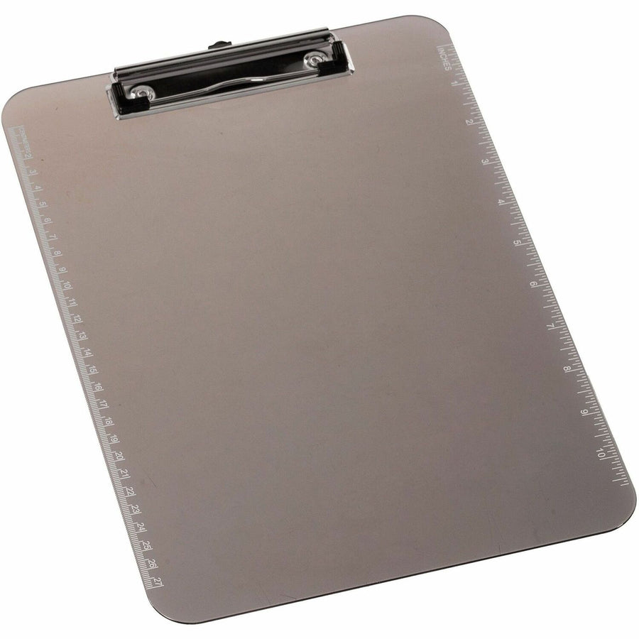 Business Source Transparent Plastic Clipboard, Smoke, 9" Width x 12" Length, 6EA/BD 2BD/BX 4BX/CT — view 1