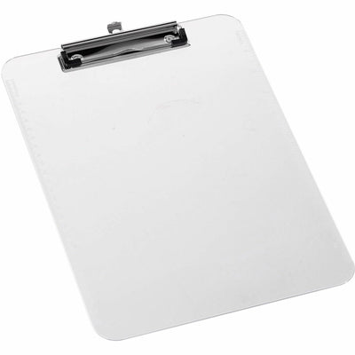 Business Source Flat Clip Clipboard, Clear, 9" Width x 12" Length, 6 / Bundle, BSN01869BD