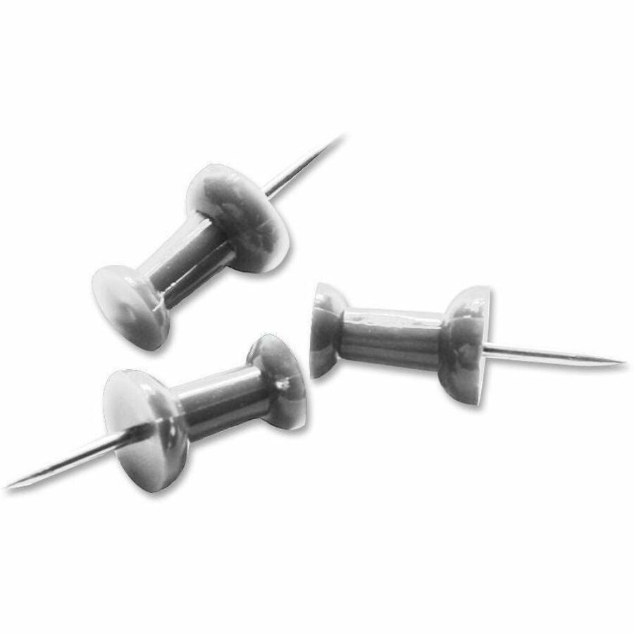 Business Source Pushpins, Silver, 100 / Box — view 1
