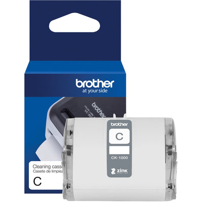 Brother CK-1000 Print Head Cleaning Roll, 50mm wide, 2" x 2.4", White, BRTCK1000