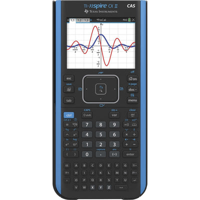 Texas Instruments Nspire CX II CAS Graphing Calculator, Gray, TEXNSPIRECX2CAS