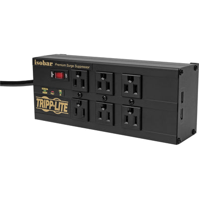 Tripp Lite series 6-Outlet Surge Suppressor/Protector, 8.7" x 2.5", TRPIBAR6ULTRAUS