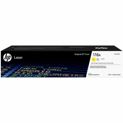HP 116A (W2062A) Original Laser Toner Cartridge - Yellow -, HEWW2062A
