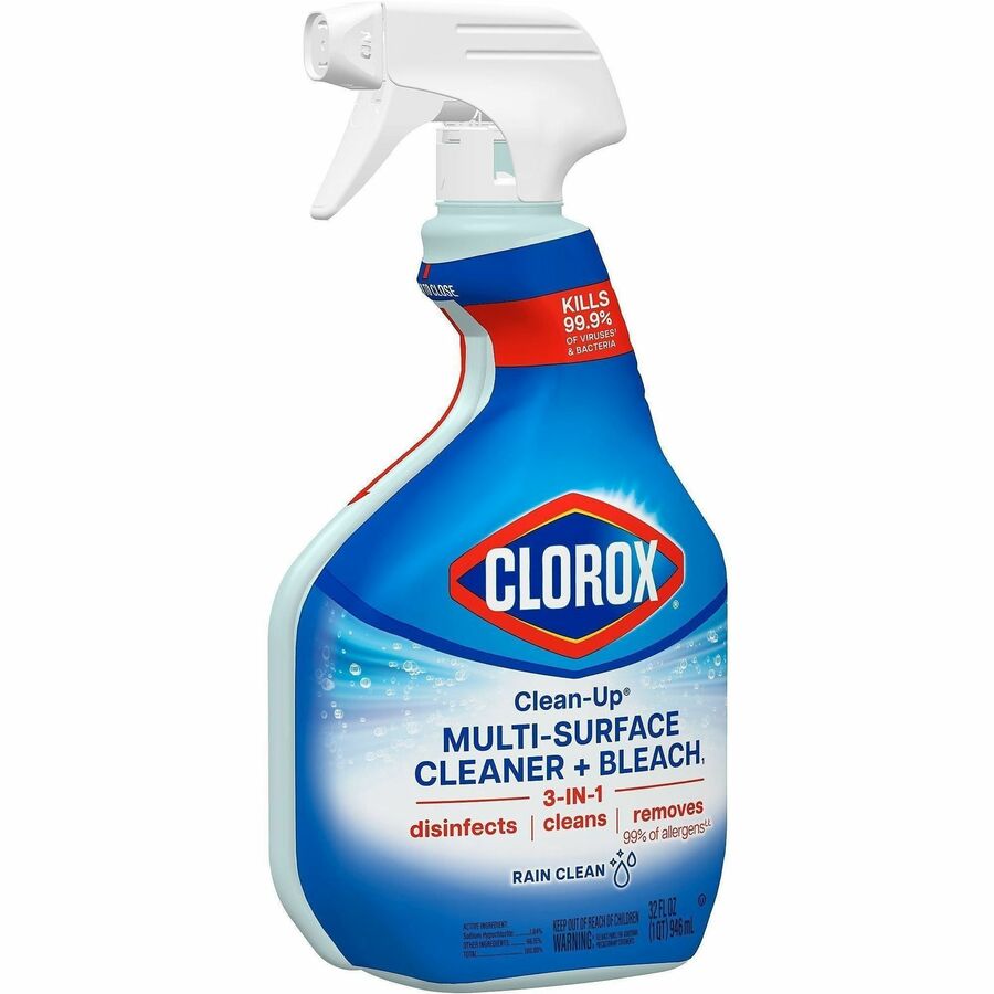 Clorox Clean-Up Multi-Surface Cleaner with Bleach, 3" x 10.13", Easy to Use, 9 / Carton, CLO30197CT