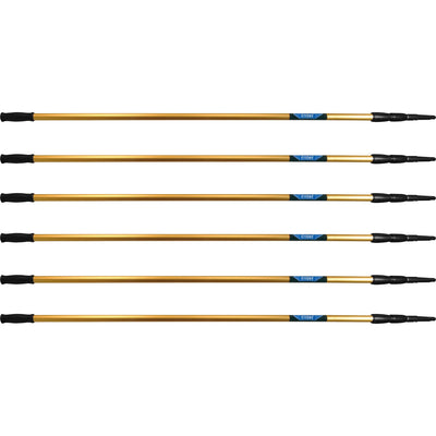 Ettore REA-C-H 3-section Extension Pole, Gold, 6 / Carton, ETO1692CT