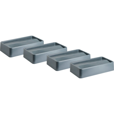 Genuine Joe Space-saving Container Swing Lid, Gray, 4 / Carton, GJO02343CT