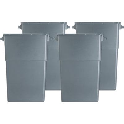 Genuine Joe 23-gallon Space-Saving Waste Container, Gray, GJO60465CT