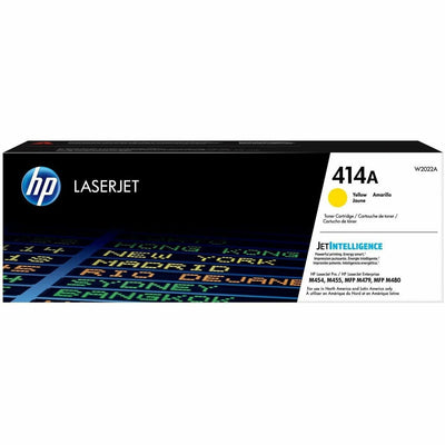 HP 414A (W2022A) Original Laser Toner Cartridge - Yellow -, HEWW2022A