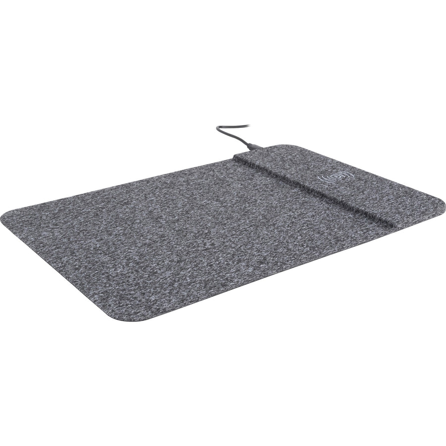 Allsop PowerTrack Wireless Charging Mousepad - ), Black, 6EA/CT — view 1