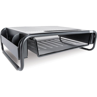 Allsop Metal Art Organizer 5 Monitor Stand with Drawer, Black, ASP32166